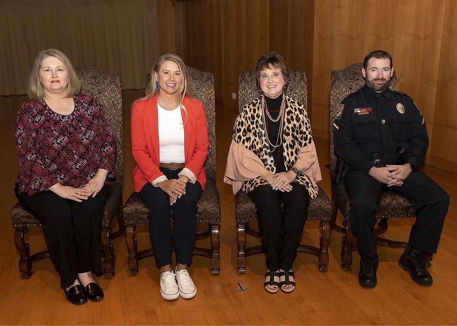 Staff Excellence Award: Shellie Armstrong, Weslie Gray, Sharese Hurst, Brandon Whitfield